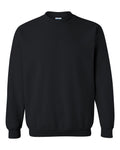 Gildan 18000 Heavy Blend adult crewneck sweatshirt — Black — official S&S front photograph