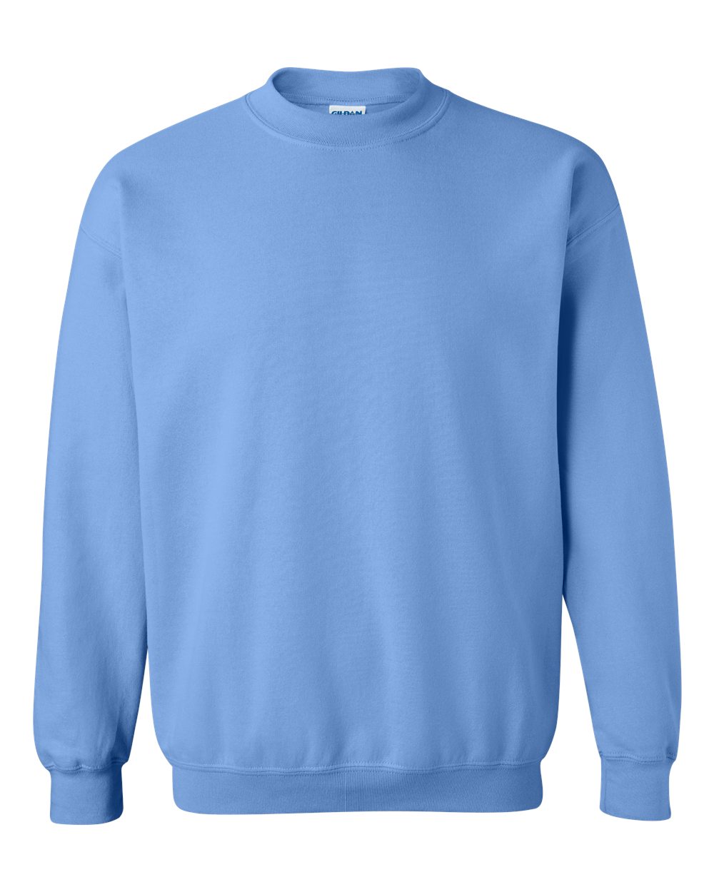 Gildan 18000 Heavy Blend adult crewneck sweatshirt — Carolina Blue — official S&S front photograph