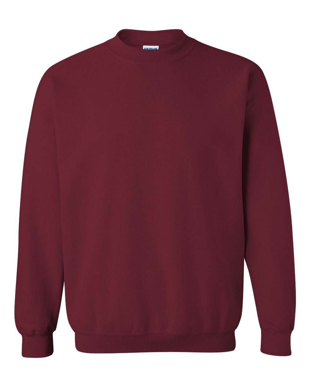 Gildan 18000 Heavy Blend adult crewneck sweatshirt — Garnet — official S&S front photograph