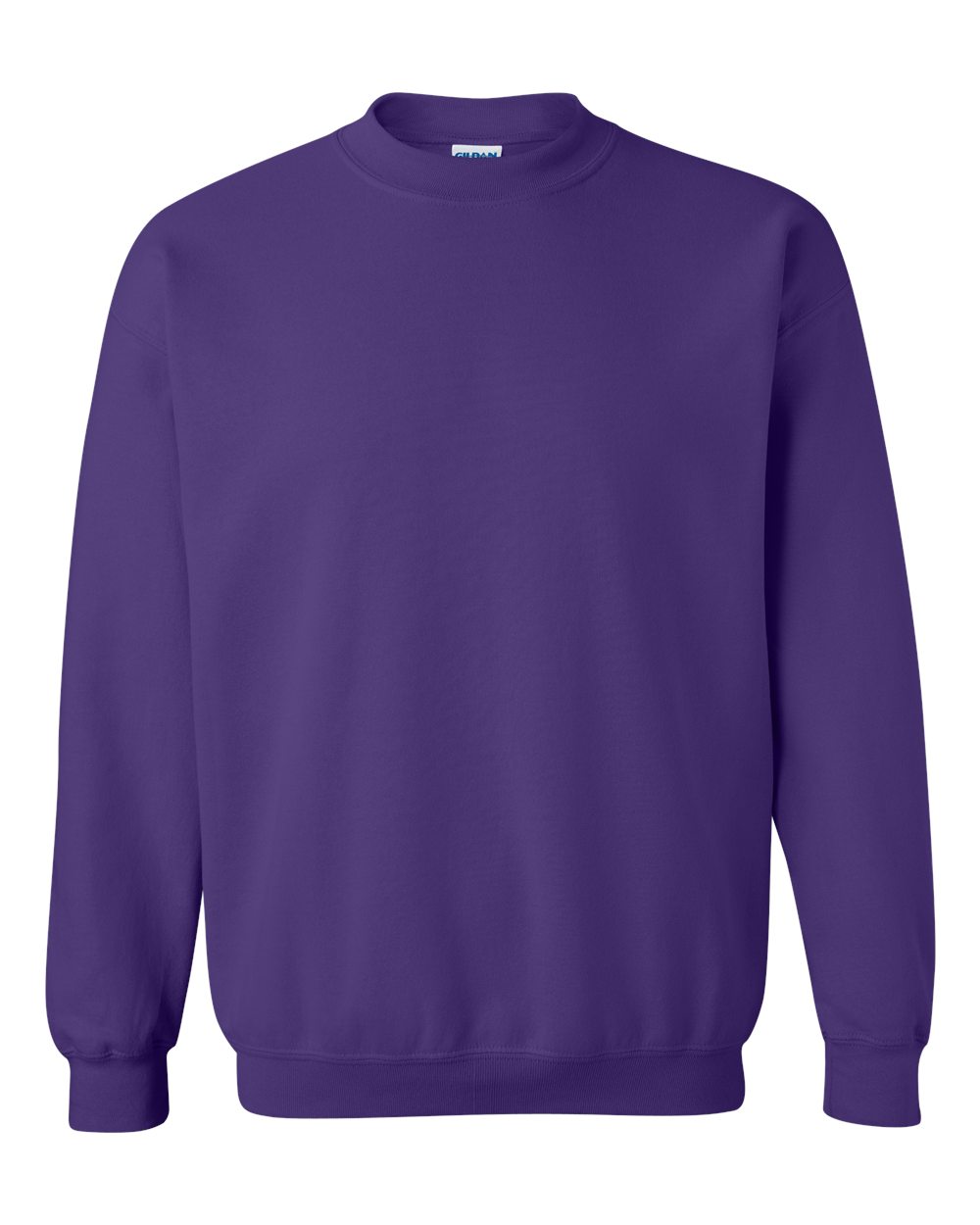 Gildan 18000 Heavy Blend adult crewneck sweatshirt — Purple — official S&S front photograph