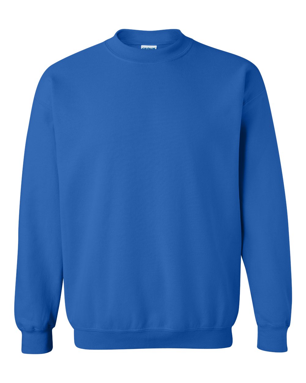 Gildan 18000 Heavy Blend adult crewneck sweatshirt — Royal — official S&S front photograph