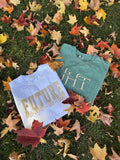 Personalized shirt, custom embroidered shirt, engagement gift, fiancée gift, bridal gift, wedding gift, embroidered sweatshirt bridal shower