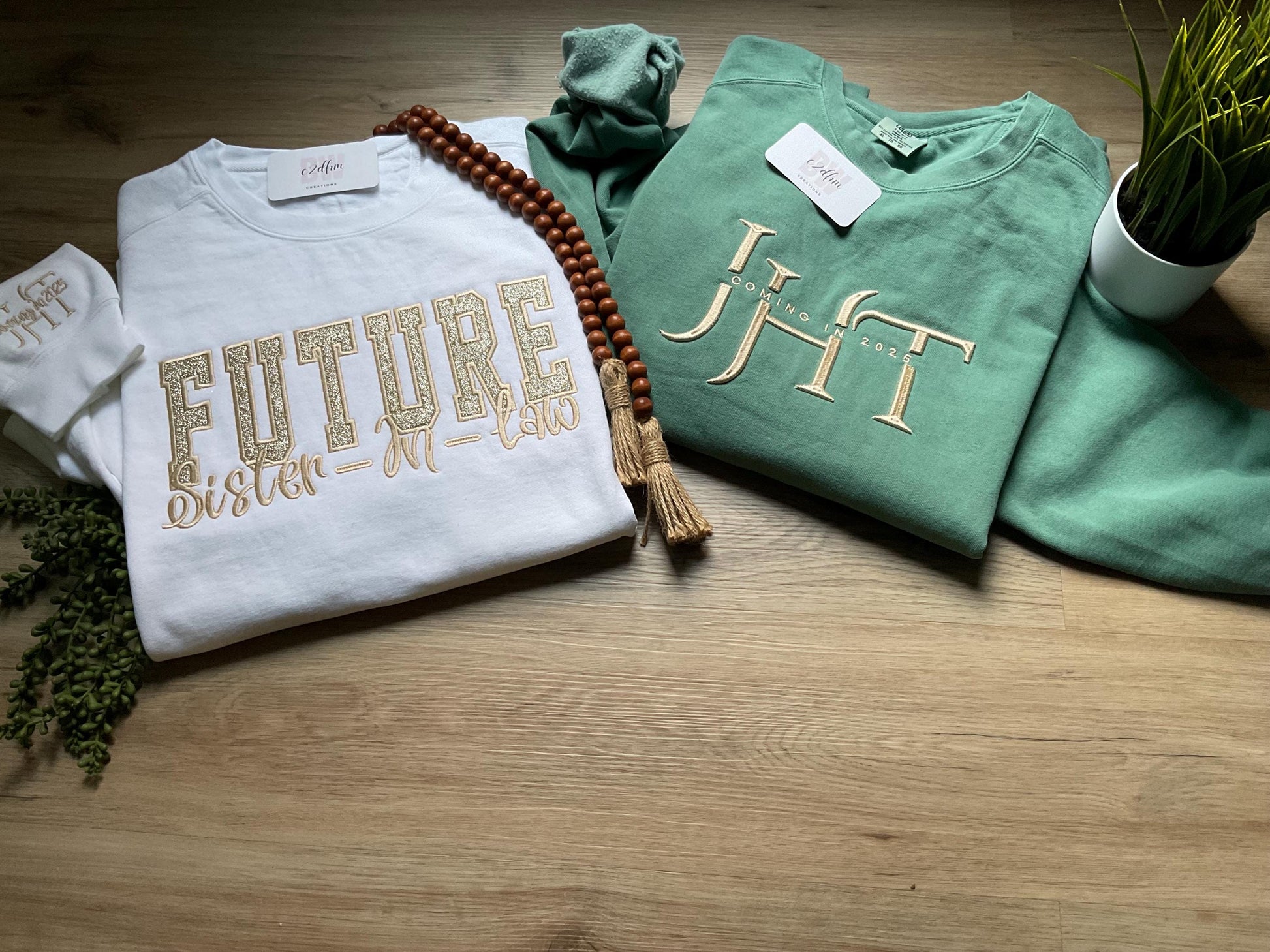Personalized shirt, custom embroidered shirt, engagement gift, fiancée gift, bridal gift, wedding gift, embroidered sweatshirt bridal shower