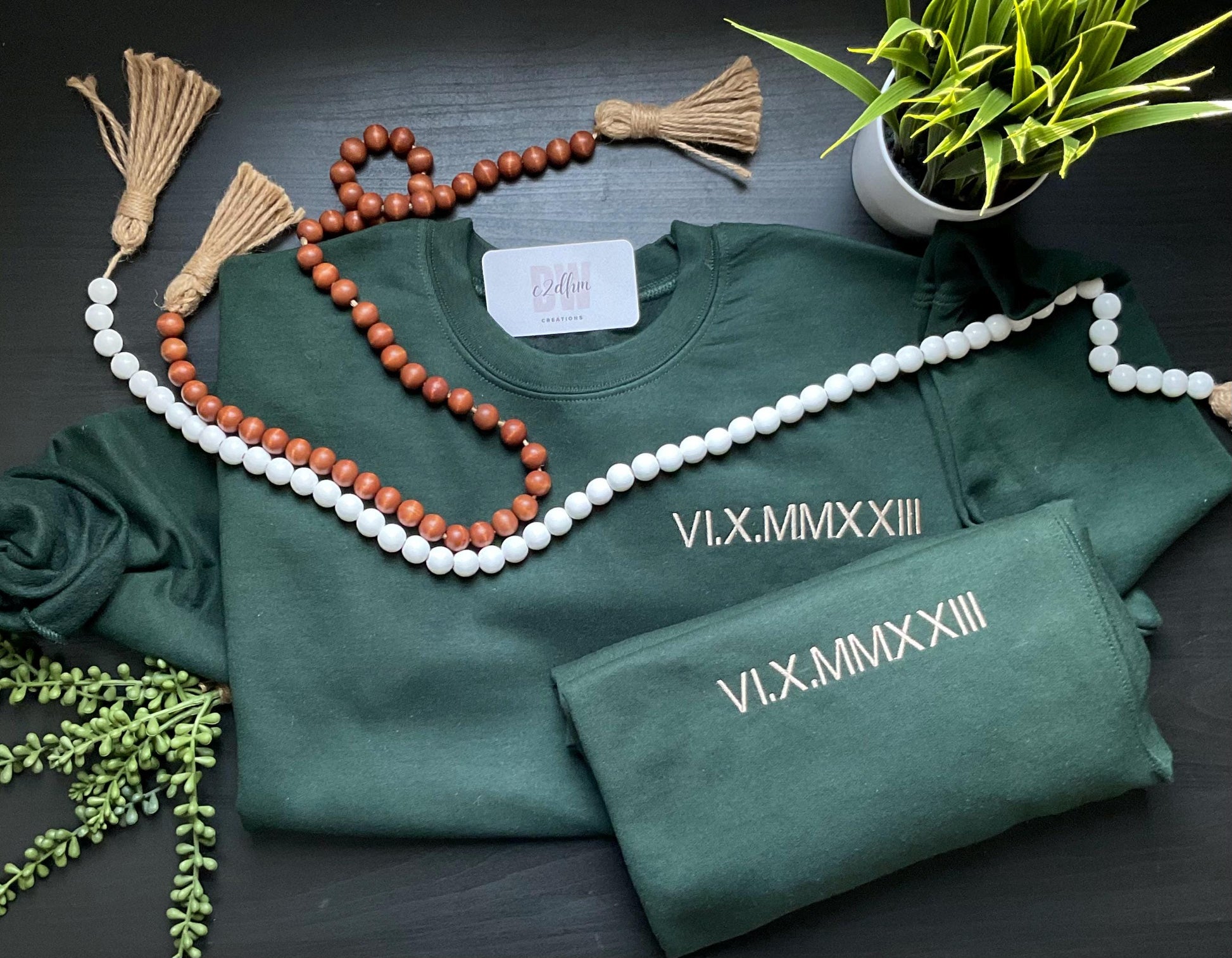 Roman Numeral Date Sweatshirt, Anniversary Gift, Embroidered Gift, Customized shirt, Sweatshirt