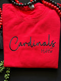 Elegant Script Embroidered Sweatshirt - Customizable