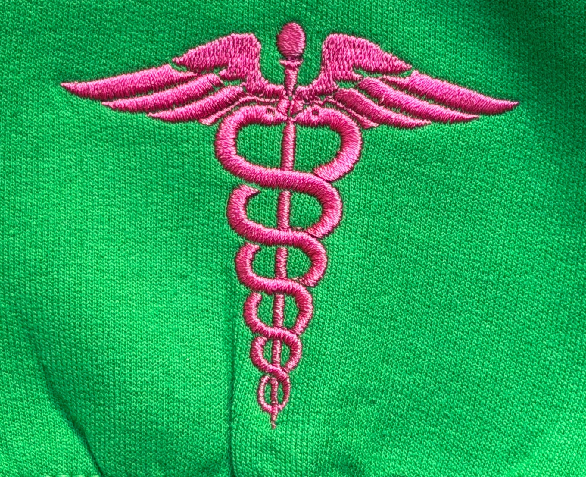 Custom Nurse Embroidered Sweatshirt including sleeve detail